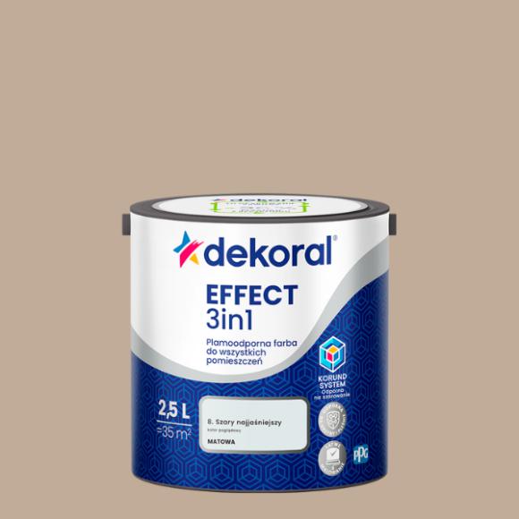 Dekoral Effect 3IN1 Plamoodporna Farba Karmelowy 2,5L