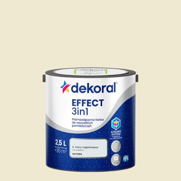 Dekoral Effect 3IN1 Plamoodporna Farba Naturalny Beż 2,5L