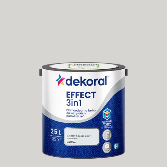 Dekoral Effect 3IN1 Plamoodporna Farba Szary Platynowy  2,5L