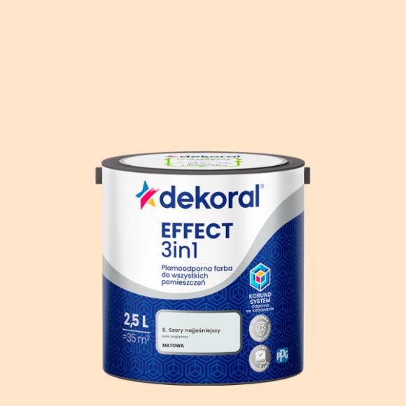 Dekoral Effect 3IN1 Plamoodporna Farba Świetlisty Beż 2,5L