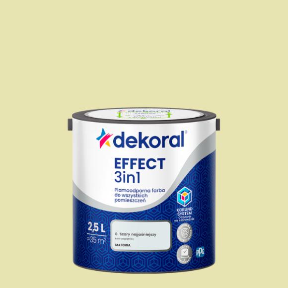 Dekoral Effect 3IN1 Plamoodporna Farba Kremowy 2,5L