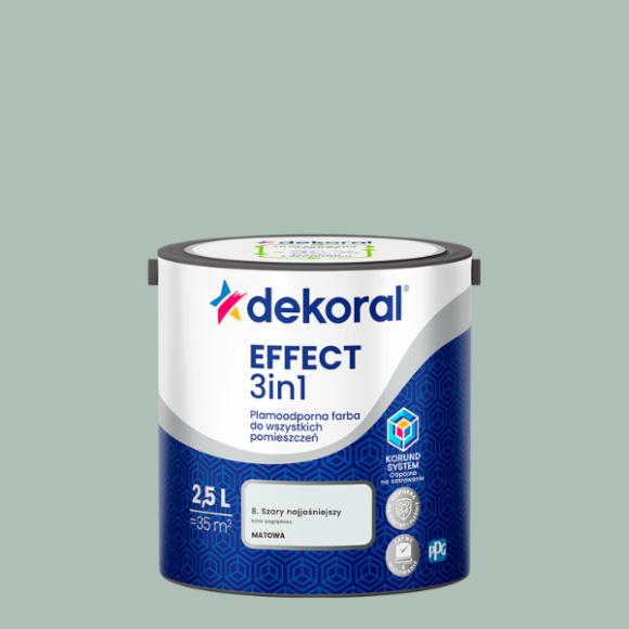 Dekoral Effect 3IN1 Plamoodporna Modny Szałwiowy 2,5L