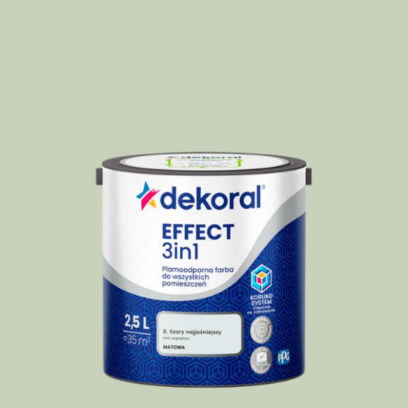 Dekoral Effect 3IN1 Plamoodporna Przytulny Szałwiowy 2,5L