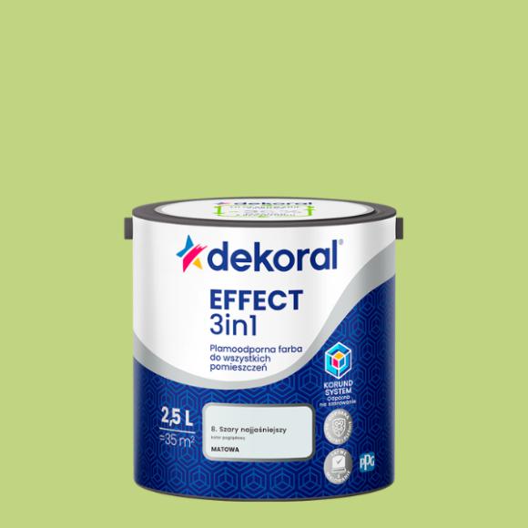 Dekoral Effect 3IN1 Plamoodporna Zielony Pistacjowy 2,5L