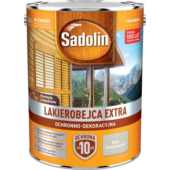 Sadolin Lakierobejca Ekstra Biały Skandynawski  5L