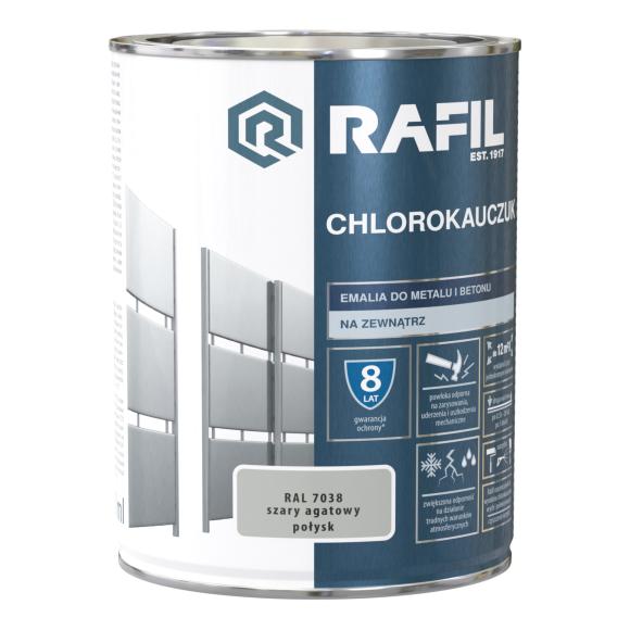 RAFIL Chlorokauczuk Szary Agatowy RAL7038 0,75L