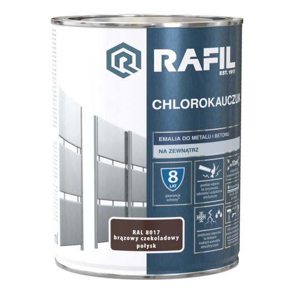 RAFIL Chlorokauczuk Brąz czekoladowy RAL8017 0,75L