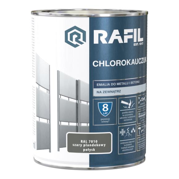 RAFIL Chlorokauczuk Szary Plandekowy RAL7010  0,75L