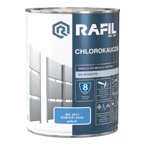 RAFIL Chlorokauczuk Niebieski jasny RAL5012 0,75L