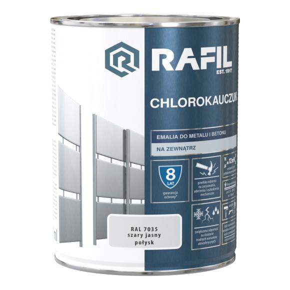 RAFIL Chlorokauczuk Szary Jasny RAL7035 0,75L