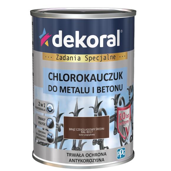 Dekoral Chlorokauczuk Brąz Czekoladowy Średni RAL 8017 0,9L