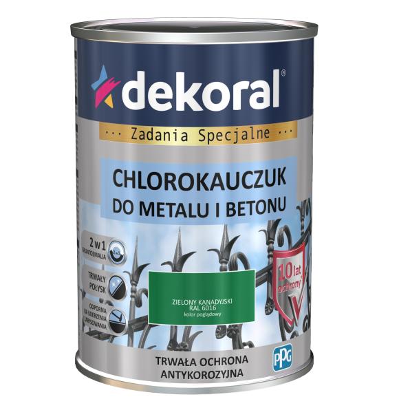 Farba Dekoral Chlorokauczuk Zieleń Kanadyjska RAL 6016 0,9L