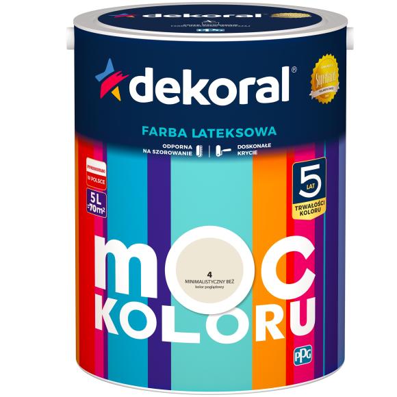 DEKORAL MOC KOLORU MINIMALISTYCZNY BEŻ 2,5L