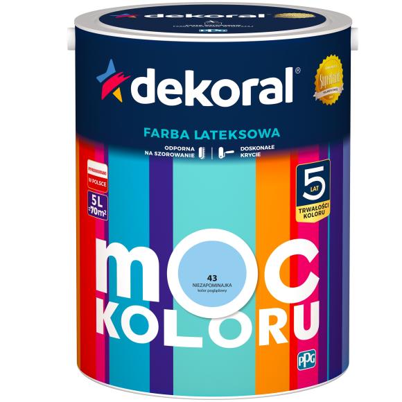  DEKORAL MOC KOLORU NIEZAPOMINAJKA 5L