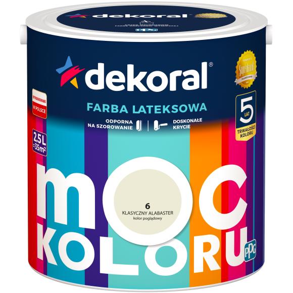 DEKORAL MOC KOLORU KLASYCZNY ALABASTER 2.5L