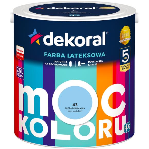 DEKORAL MOC KOLORU NIEZAPOMINAJKA 2.5L