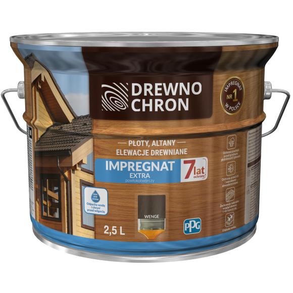 DREWNOCHRON EXTRA IMPREGNAT POWŁOKOTWÓRCZY DO DREWNA WENGE 2,5L