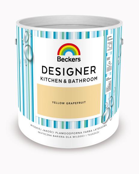 Farba Beckers Designer Kitchen & Bathroom Yellow Grapefruit 2,5l