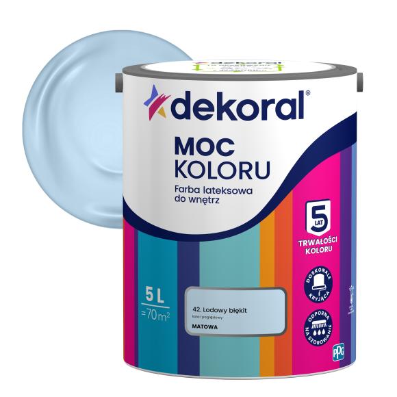 Farba Dekoral Moc Koloru LODOWY BŁĘKIT 5L_Remontownia24.pl