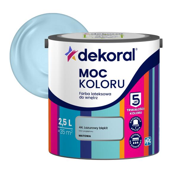 Farba Dekoral Moc Koloru LAZUROWY BŁĘKIT 2,5L_Remontownia24.pl