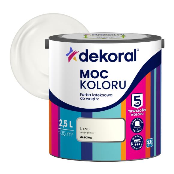 Farba Dekoral Moc Koloru ECRU 2,5L_Remontownia24.pl