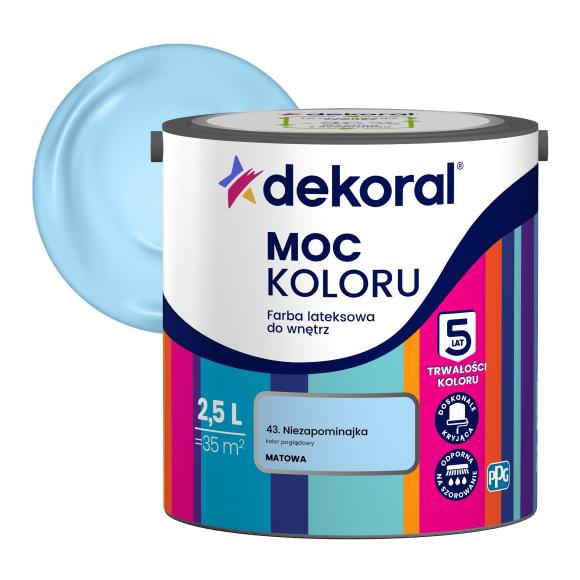 Farba Dekoral Moc Koloru NIEZAPOMINAJKA 2,5L_Remontownia24.pl