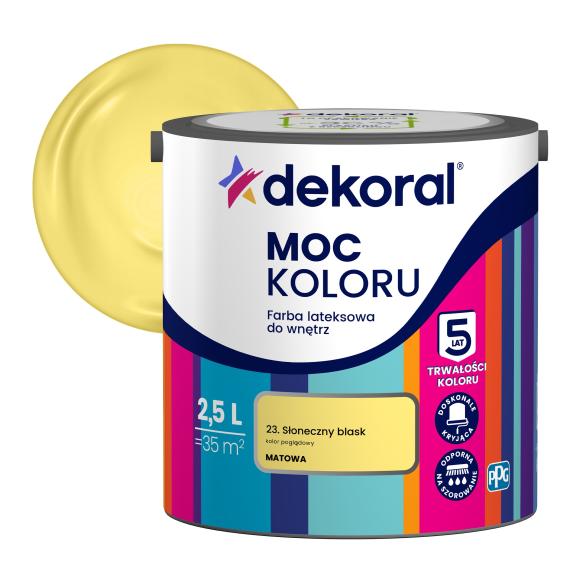 Farba Dekoral Moc Koloru SŁONECZNY BLASK 2,5L_Remontownia24.pl