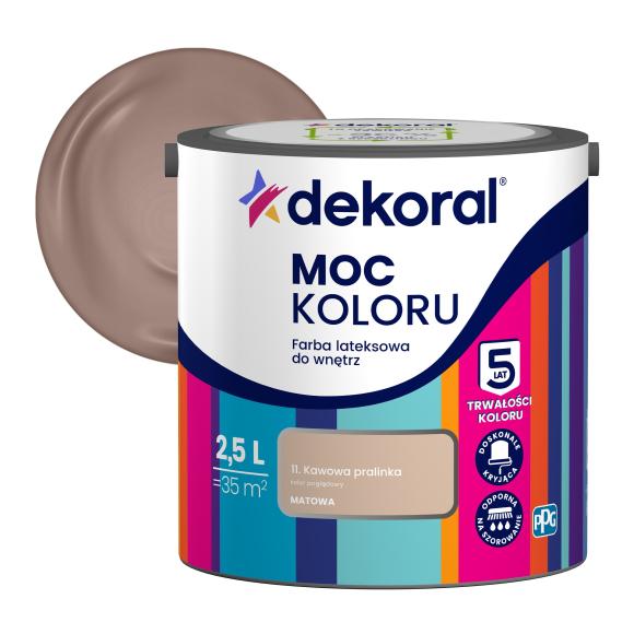 Farba Dekoral Moc Koloru KAWOWA PRALINKA 2,5L_Remontownia24.pl