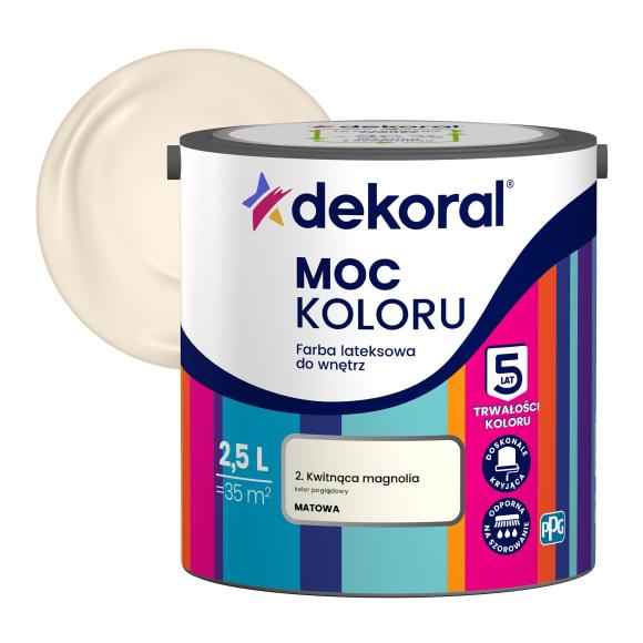 Farba Dekoral Moc Koloru KWITNĄCA MAGNOLIA 2,5L_Remontownia24.pl