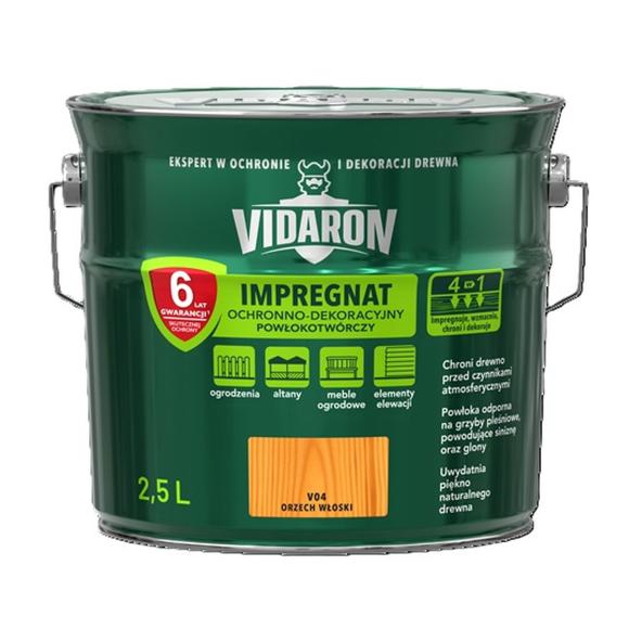 Vidaron Impregnat Powłokotworczy Kolor 2,5L V04 Orzech Włoski