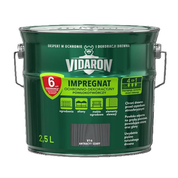 Vidaron Impregnat Powłokotworczy 2,5L V16 Antracyt Szary