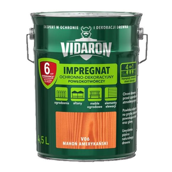 Vidaron Impregnat Powłokotworczy 4,5L V06 Mahoń Amerykański