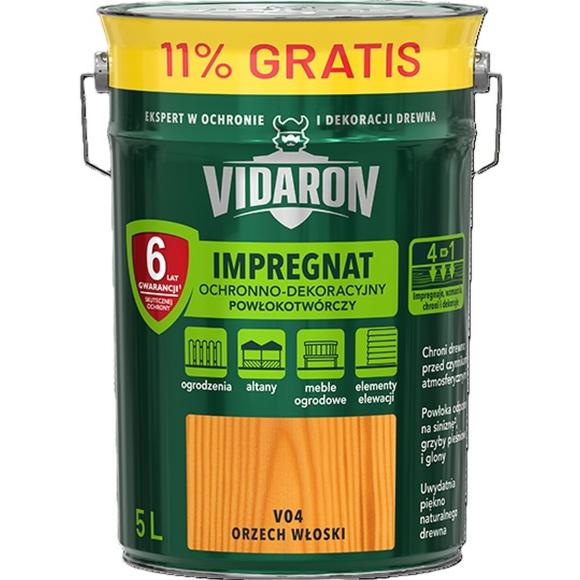 Vidaron Impregnat Powlokotworczy 5L V04 Orzech Wloski