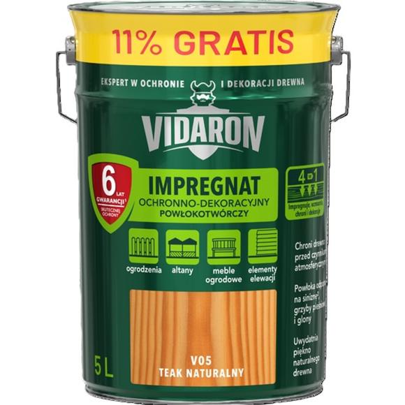 Vidaron Impregnat Powlokotworczy 5L V05 Teak Naturalny