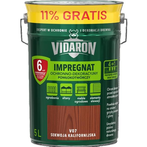 Vidaron Impregnat Powłokotwórczy 5L V07 Sekwoja Kalifornijska