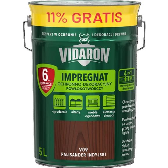 Vidaron Impregnat Powłokotwórczy 5L V09 Palisander Indyjski