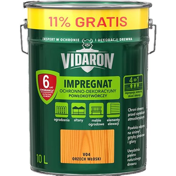 Vidaron Impregnat Powlokotworczy 10L V04 Orzech Wloski