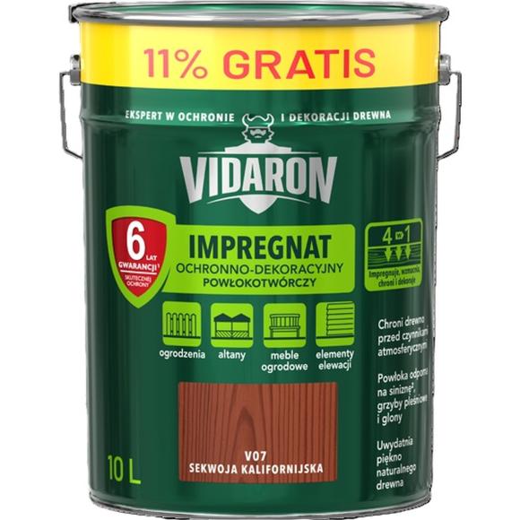 Vidaron Impregnat Powłokotwórczy 10L V07 Sekwoja Kalifornijska