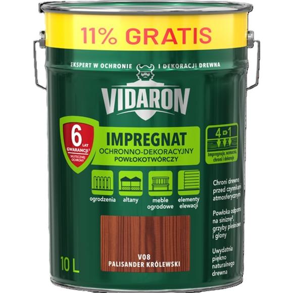Vidaron Impregnat Powłokotwórczy 10L V08 Palisander Królewski