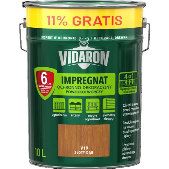 Vidaron Impregnat Powłokotwórczy 10L V19 Złoty Dąb