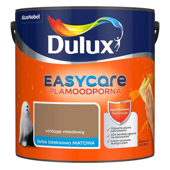 Farba Dulux EasyCare Plamoodporna Vintage Miodowy 2,5L_Remontownia24.pl
