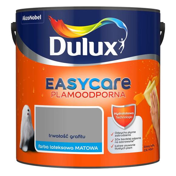 Farba Dulux EasyCare Plamoodporna Trwałość Grafitu 2,5L_Remontownia24.pl