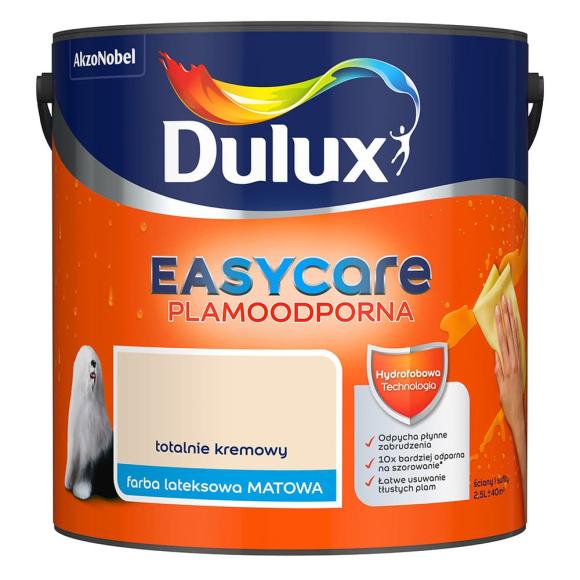 Farba Dulux EasyCare Plamoodporna Totalnie Kremowy 2,5L_Remontownia24.pl