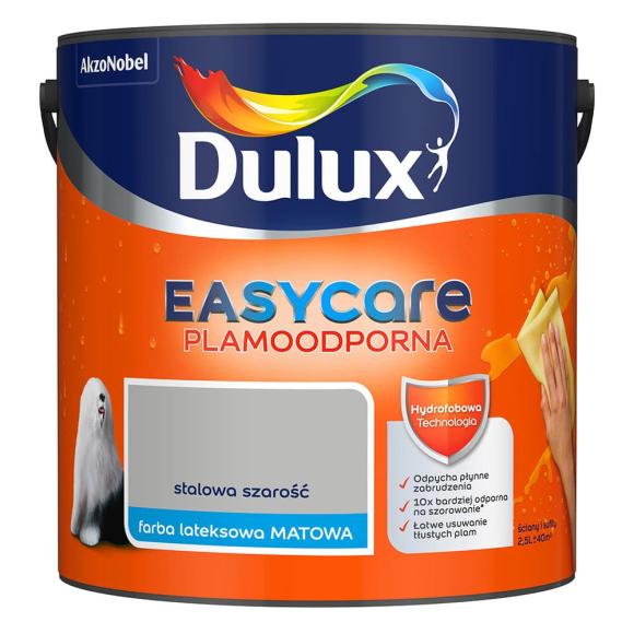 Farba Dulux EasyCare Plamoodporna Stylowa Szarość 2,5L_Remontownia24.pl