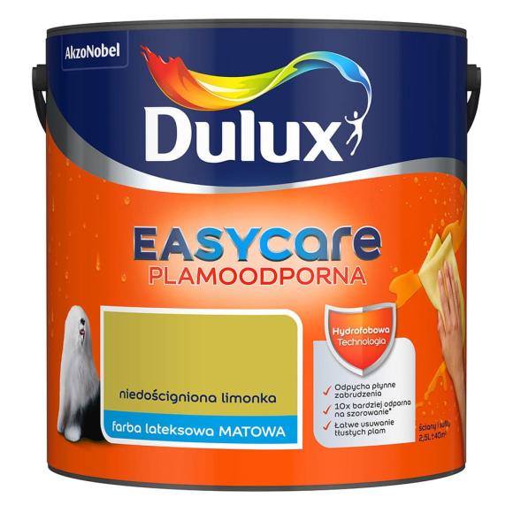 Farba Dulux EasyCare Plamoodporna Niedościgniona Limonka 2,5L_Remontownia24.pl