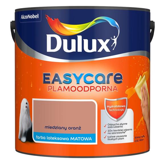 Farba Dulux EASYCARE PLAMOODPORNA Miedziany Oranż 2,5L_Remontownia24.pl