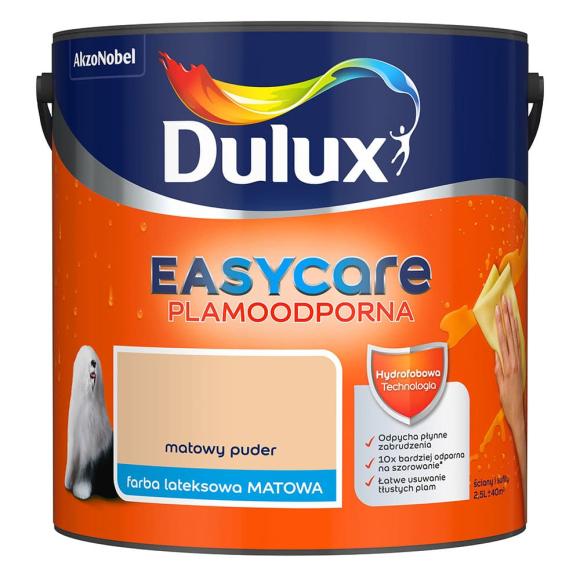 Farba Dulux EasyCare Plamoodporna Matowy Puder 2,5L_Remontownia24.pl
