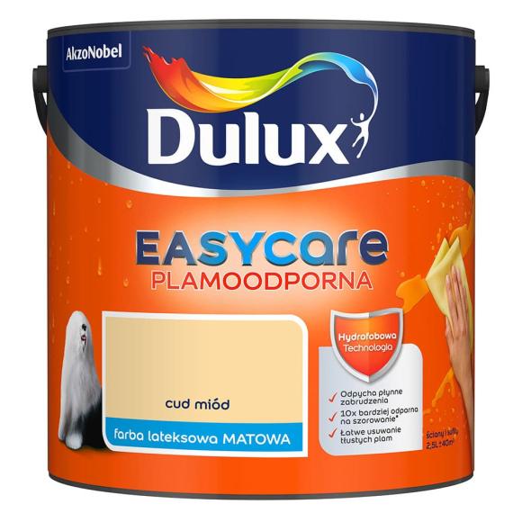 Farba Dulux EasyCare Plamoodporna Cud Miód 2,5L_Remontownia24.pl