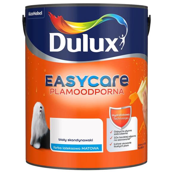 Farba Dulux EasyCare Plamoodporna Biały Skandynawski 5L_Remontownia24.pl