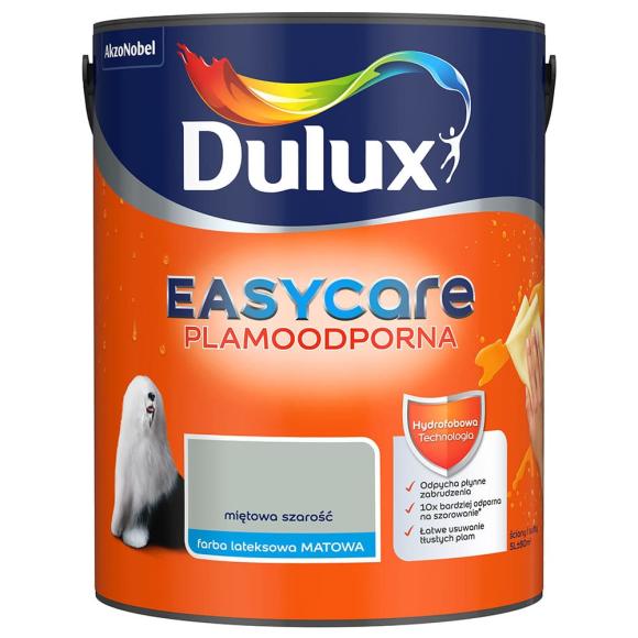 Farba Dulux EasyCare Plamoodporna Miętowa Szarość 5L_Remontownia24.pl